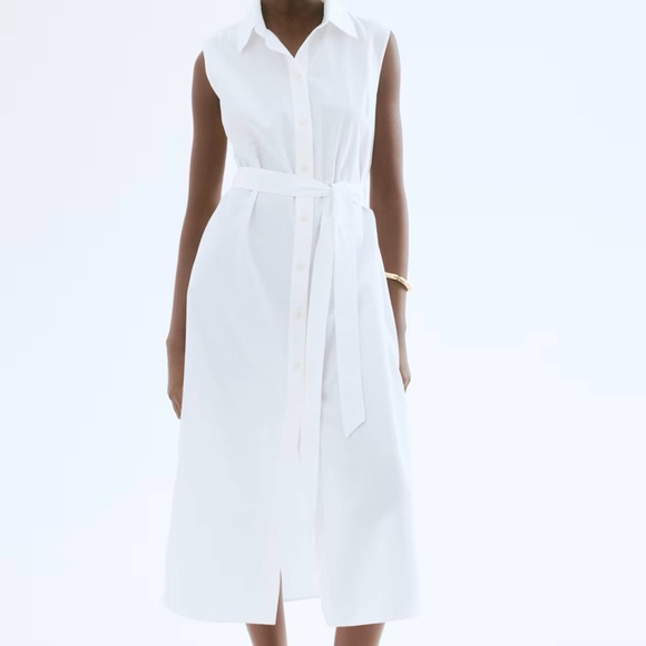 H&M White Midi Dress - Picture 2 of 4